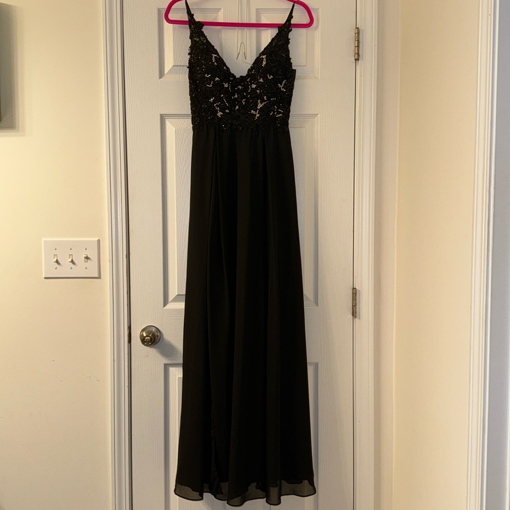 Chiffon Dress with split front